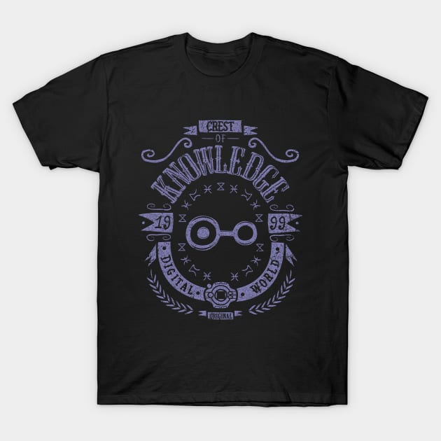 Digimon Crest of Knowledge - Tentomon - Izzy T-Shirt by Typhoonic